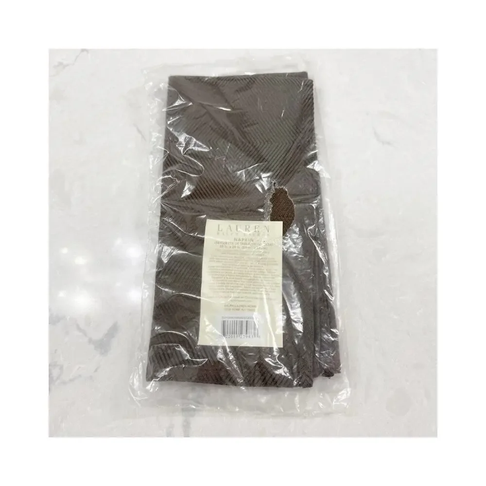 Ralph Lauren Harrison Table Linen Napkin Chocolate Brown 20